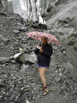 Mary Poppins arrives at the glacier